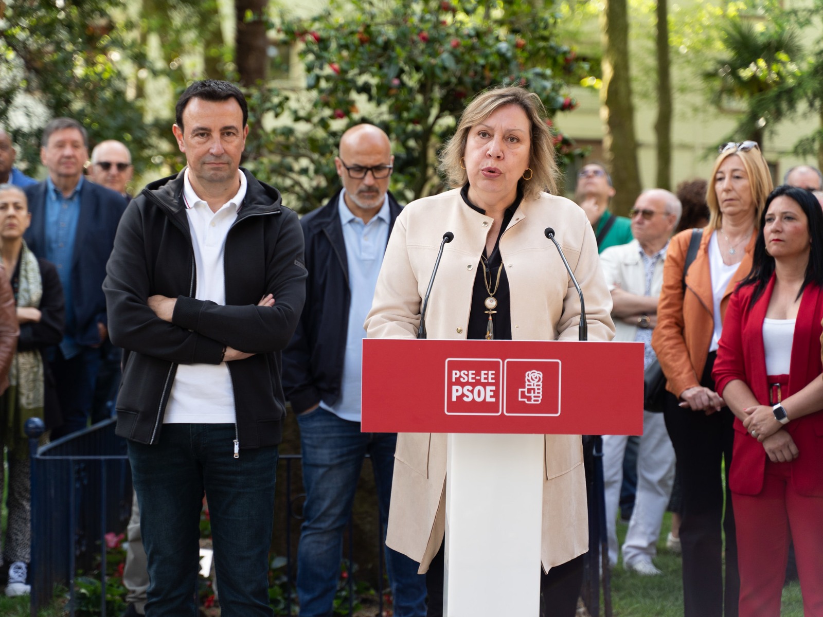 Mari José Blanco. Homenaje 30 aniversario atentado Casa del Pueblo en Portugalete